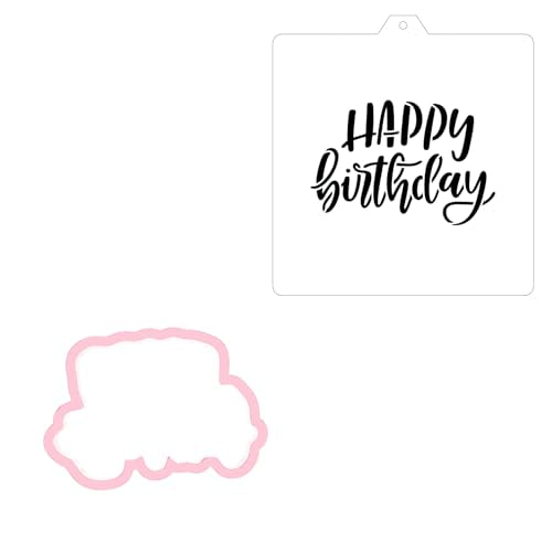 Cookie Cutter and Stencil Bundle Royal Icing Cookies Stencils Paint Your Own Biscuit Bakery Starter Kits Royal Icing Fondant Cutters Birthday Wedding Holiday Cookies Painting Coloring Pages Comb (9 Count)