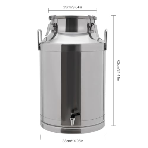 Stainless Steel Milk Bucket With Faucet