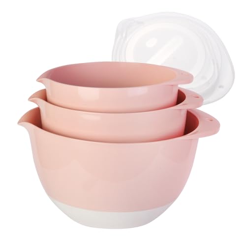 3 Small Mixing Bowls Set with Lids