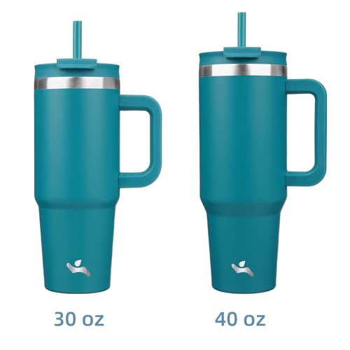 40 oz Insulated Tumbler Water Bottle with Handle