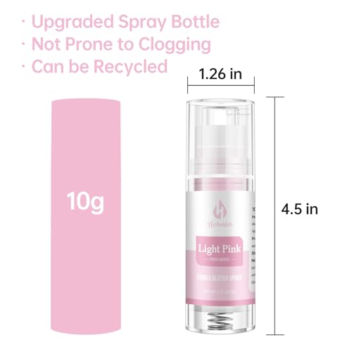Light Pink Edible Glitter Spray