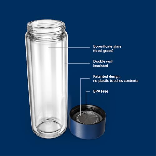 Glass Multi Tea Infuser Bottle 14oz