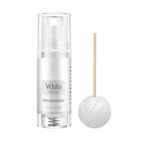 White Edible Glitter Spray