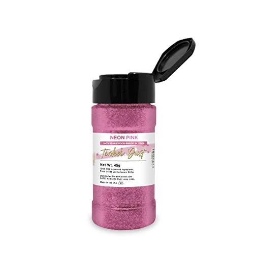 Neon Pink BAKELL Edible Glitter