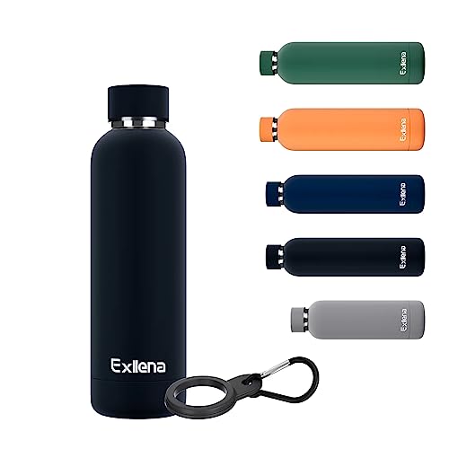 Slim Insulated Water Bottles for Travel 18oz with Clip