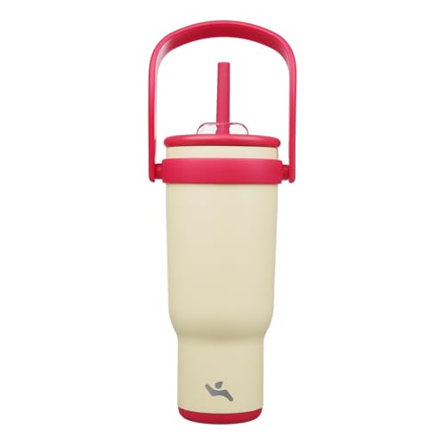 40 oz Tumbler with Handle and Straw