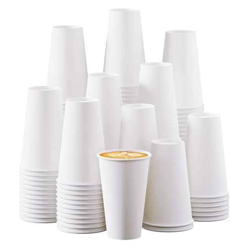 Disposable Paper Coffee Cups 16oz (210 Count)