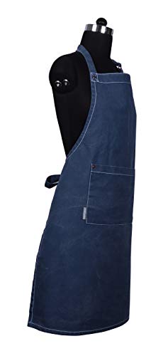 Cotton Solid Aprons for Women with Pocket