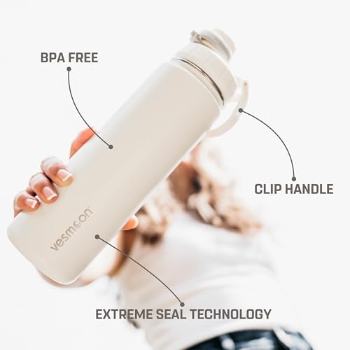 Vessence 24 Oz Stainless Steel Tea Infuser Bottle for Loose Leaf Tea