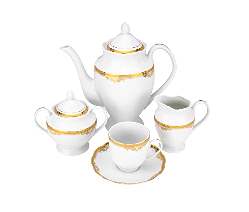 57 piece Banquet Dinnerware Set with Scalloped Edges