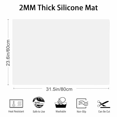 Extra Large Silicone Mat 31.5"x23.6"x0.08”