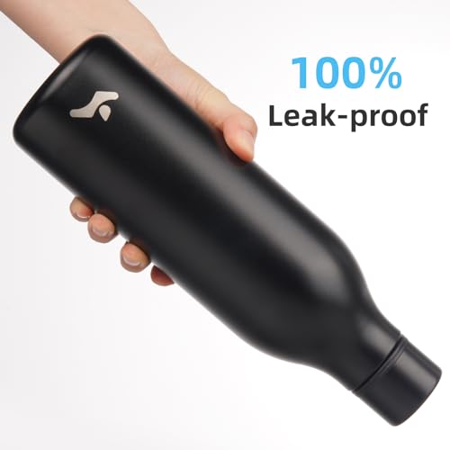 25 oz Insulated Stainless Steel Metal Water Bottle with Strap