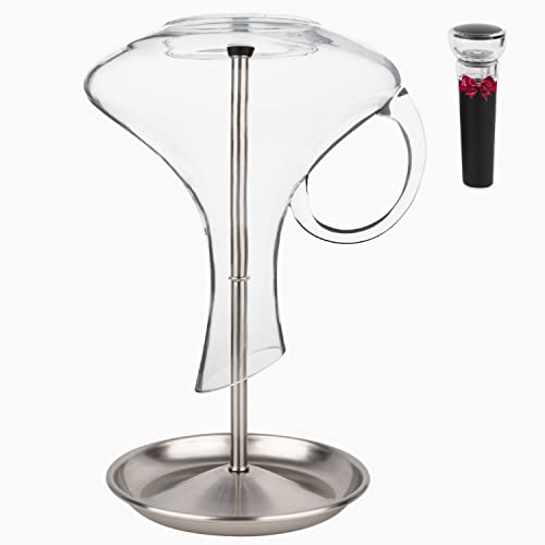Wine Decanter Drying Stand with Silicone Head to Prevent Scratches