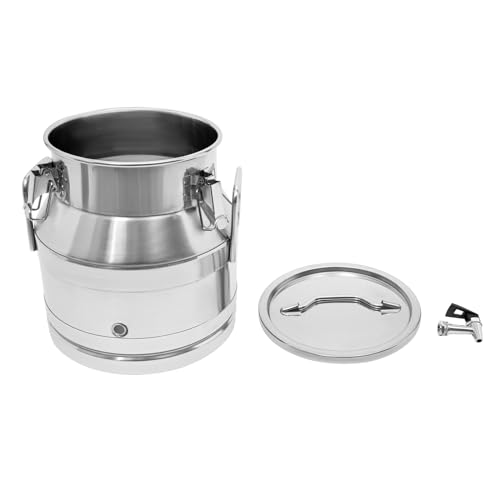 Stainless Steel Milk Bucket with Faucet