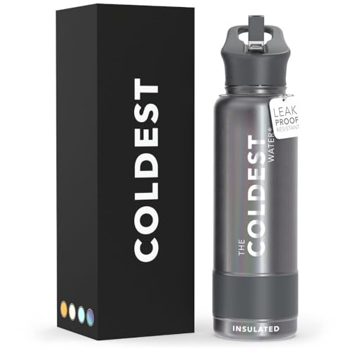 Coldest Insulated Water Bottle with Straw Lid