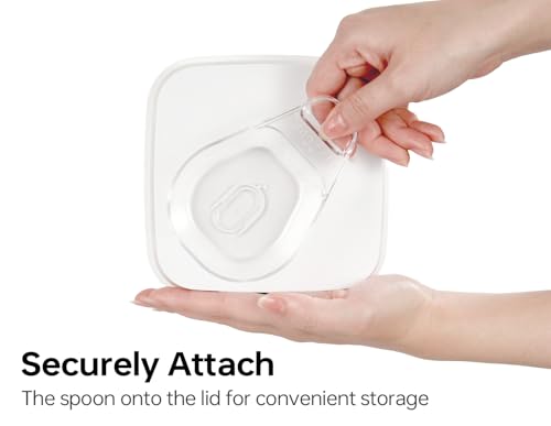 Flip Tite Acrylic Food Storage Container with Lid 6” XL Air Tight Ring Seal Flip Top (3 Count)