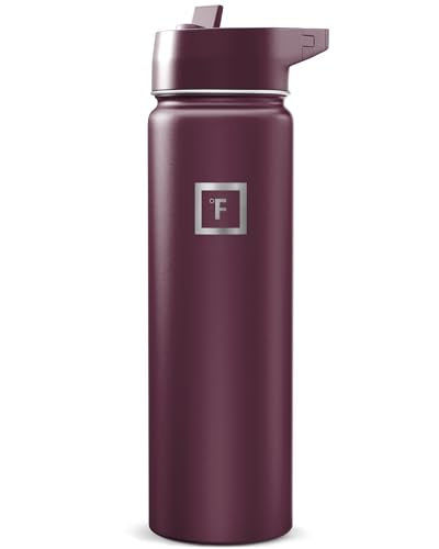 24 oz Wide Mouth Water Bottle with Straw