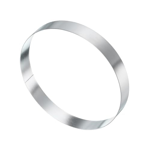 Round Cake Ring 5.9 x 1 Inch Seamless Stainless Steel Pastry Mousse Dessert Ring Mirror Coating for Baking Cooking English Muffins Crumpet Making Tool