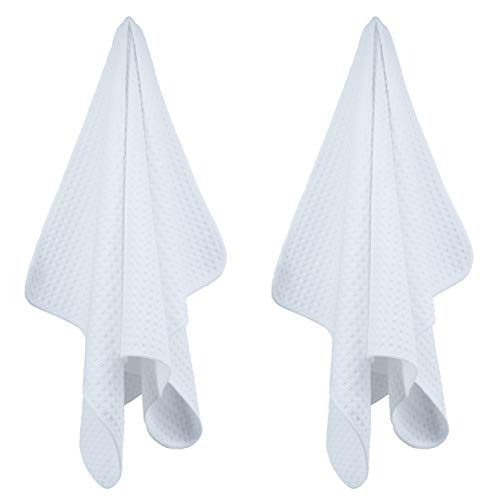 380 GSM Microfiber Waffle Kitchen Dish Tea Towel (8 Count)