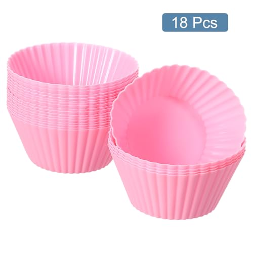 18Pcs Silicone Cupcake Liners (18 Count)