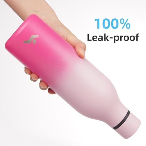 25 oz Insulated Stainless Steel Metal Water Bottle with Strap