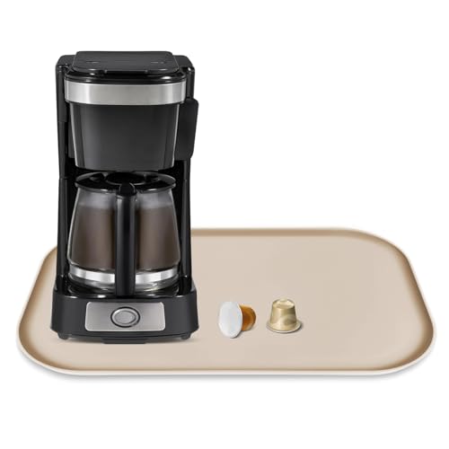 Silicone Coffee Maker Mat with Lip for Countertops