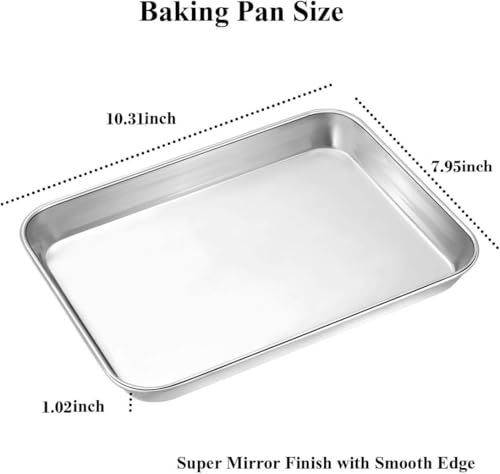 Baking Sheet with Rack Set [2 Sheets + 2 Racks]