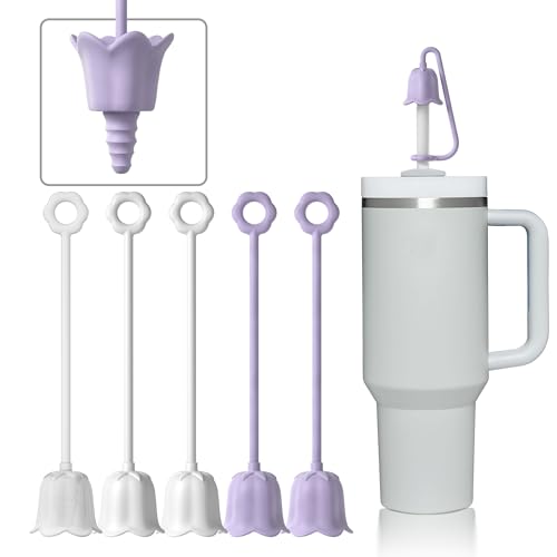 5Pcs Silicone Straw Covers for Stanley Yeti Tumbler Cup (5 Count)