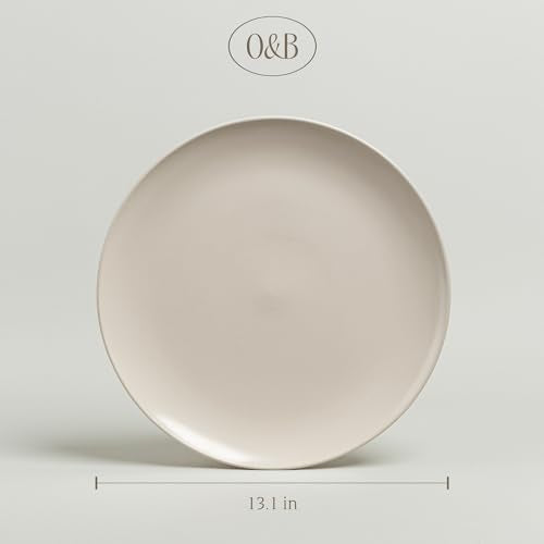 over&back Coupe Stoneware Serving Platter