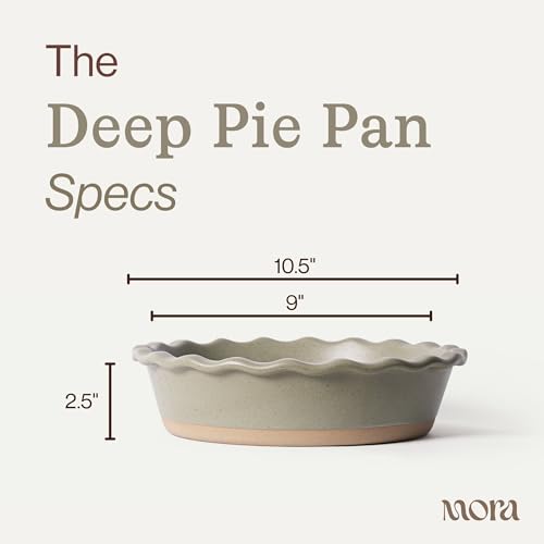 Mora Ceramic Pie Pan for Baking (30 Count)