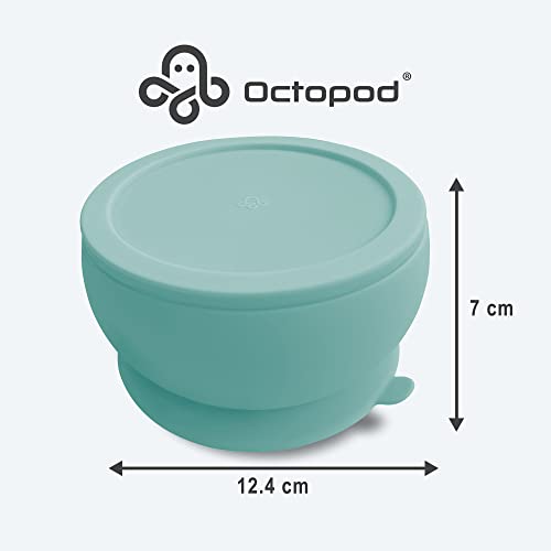 Octopod Silicone Suction Baby Bowl & Lid