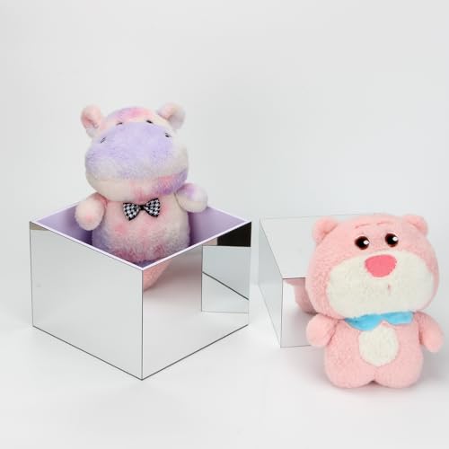 Glossy Silver Acrylic Mirror Display Riser Stand