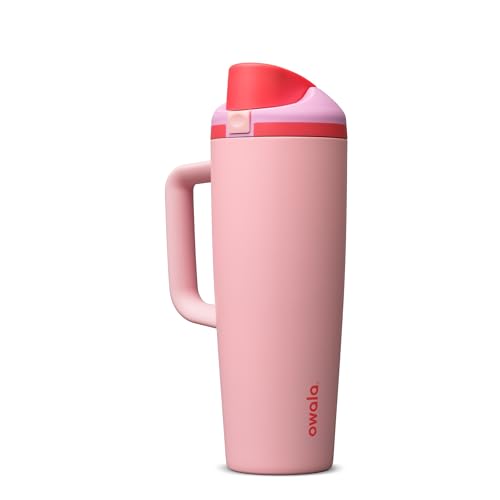FreeSip Tumbler Stainless Steel Water Bottle 30 oz Angel Food Cake