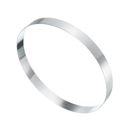 Round Cake Ring 7.48 x 1 Inch Seamless Stainless Steel Pastry Mousse Dessert Ring Mirror Coating for Baking Cooking English Muffins Crumpet Making Tool
