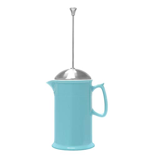 Stoneware French Press with Stainless Steel Plunger and Lid