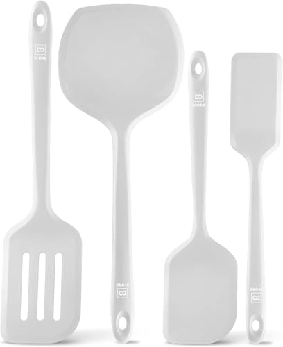 DI ORO Silicone Turner Spatula Set (4 Count)