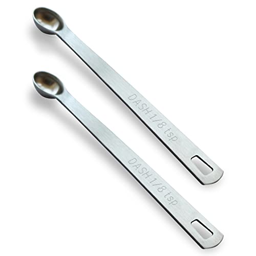 2PCS 1/8tsp(0.625ml) Mini Measuring Spoon, Small Teaspoon for Tiny Amounts