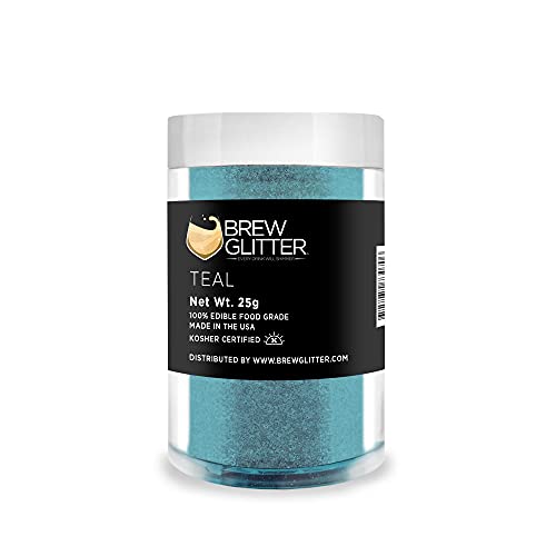 Teal BREW GLITTER Edible Glitter For Drinks