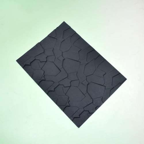 Fondant Silicone Mold for Cake Decoration Cake Border Stone Patter Impression Mat Fondant Embossing Stencil for DIY Cookies