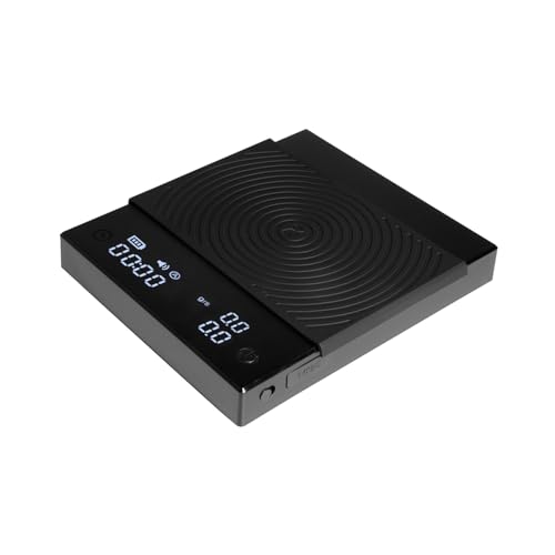 Coffee Scale Basic 2.0 Electronic Espresso Scale with Water Flow Rate and Timer Function