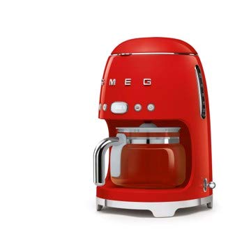 50's Retro Style Aesthetic Drip Coffee Machine with 10 Cup Glass Carafe