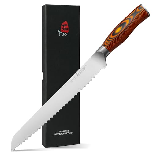 Bread Knife 10 inch Upgraded Serrated Knife for Homemade Sourdough Bread