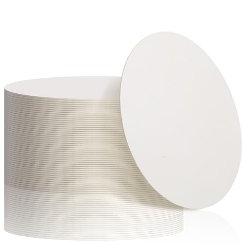 50 Pcs Round Cardboard Coasters Bulk (50 Count)