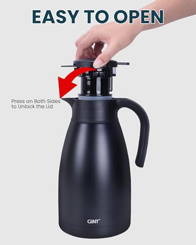 51Oz Stainless Steel Thermal Coffee Carafe with Lid