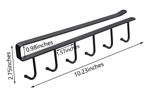 Mug Cups Cabinet Mug Hooks Kitchen Storage Hanging Hooks (4 Count)