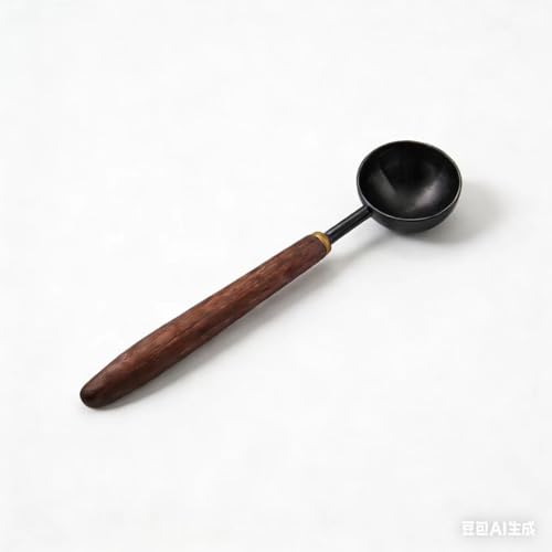 Coffee Spoon Vintage Walnut Wood Handle