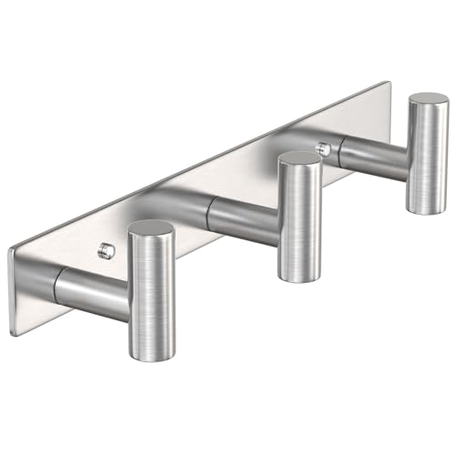 Silvery Hat and Coat Wall Mount Rack