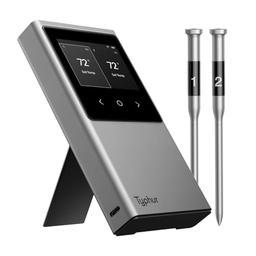 Wireless Meat Thermometer with Smart WiFi Connectivity (2 Count)
