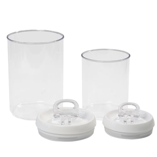 Flip Tite Storage Container with Lid 6" ROUND Airtight Ring Lock Top (2 Count)