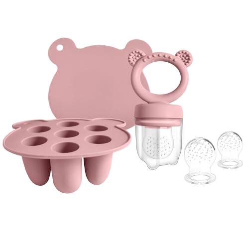 Silicone Baby Food Freezer Tray with Teething Popsicle Molds